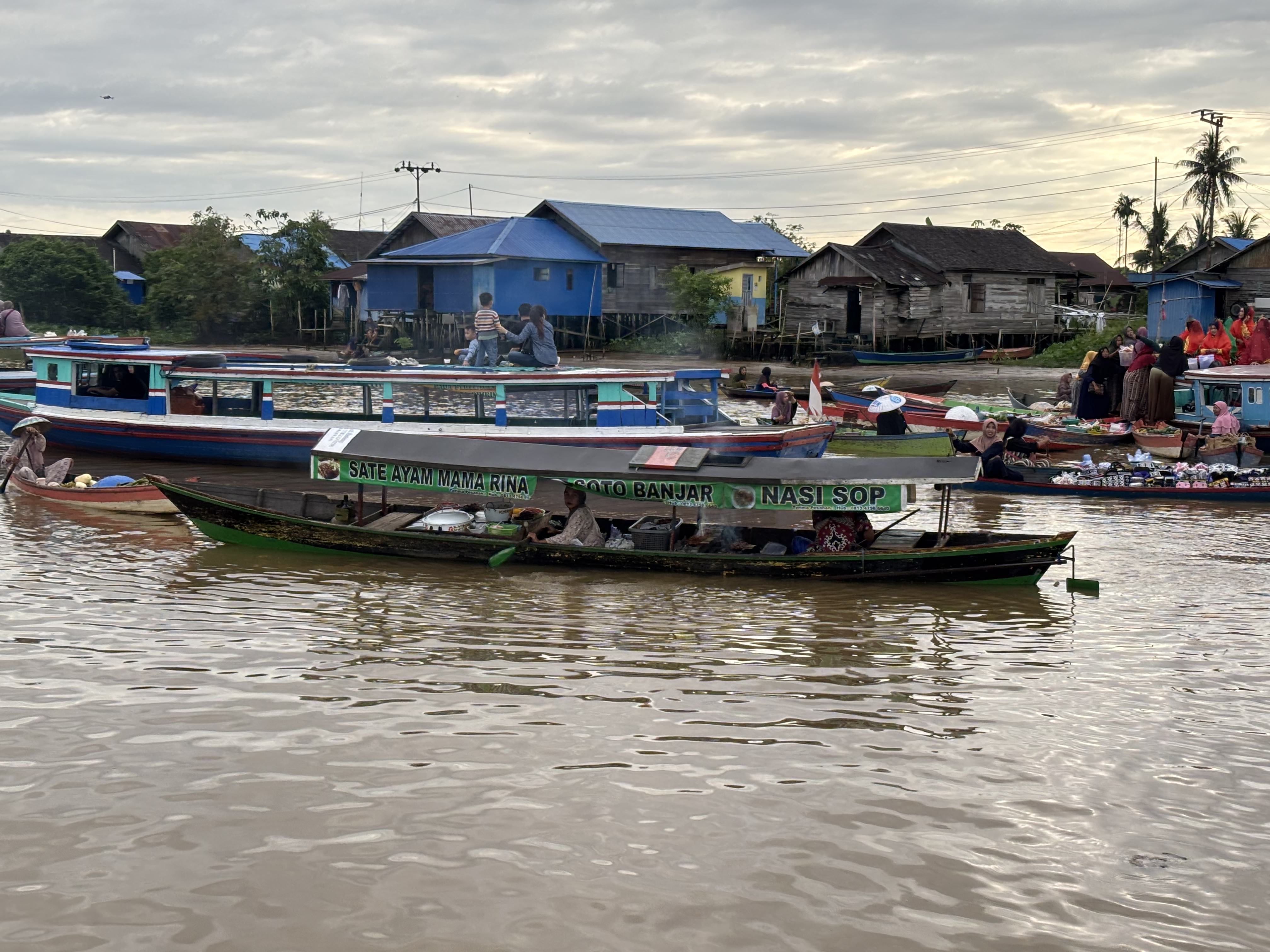 Fishermen at the Floating Market