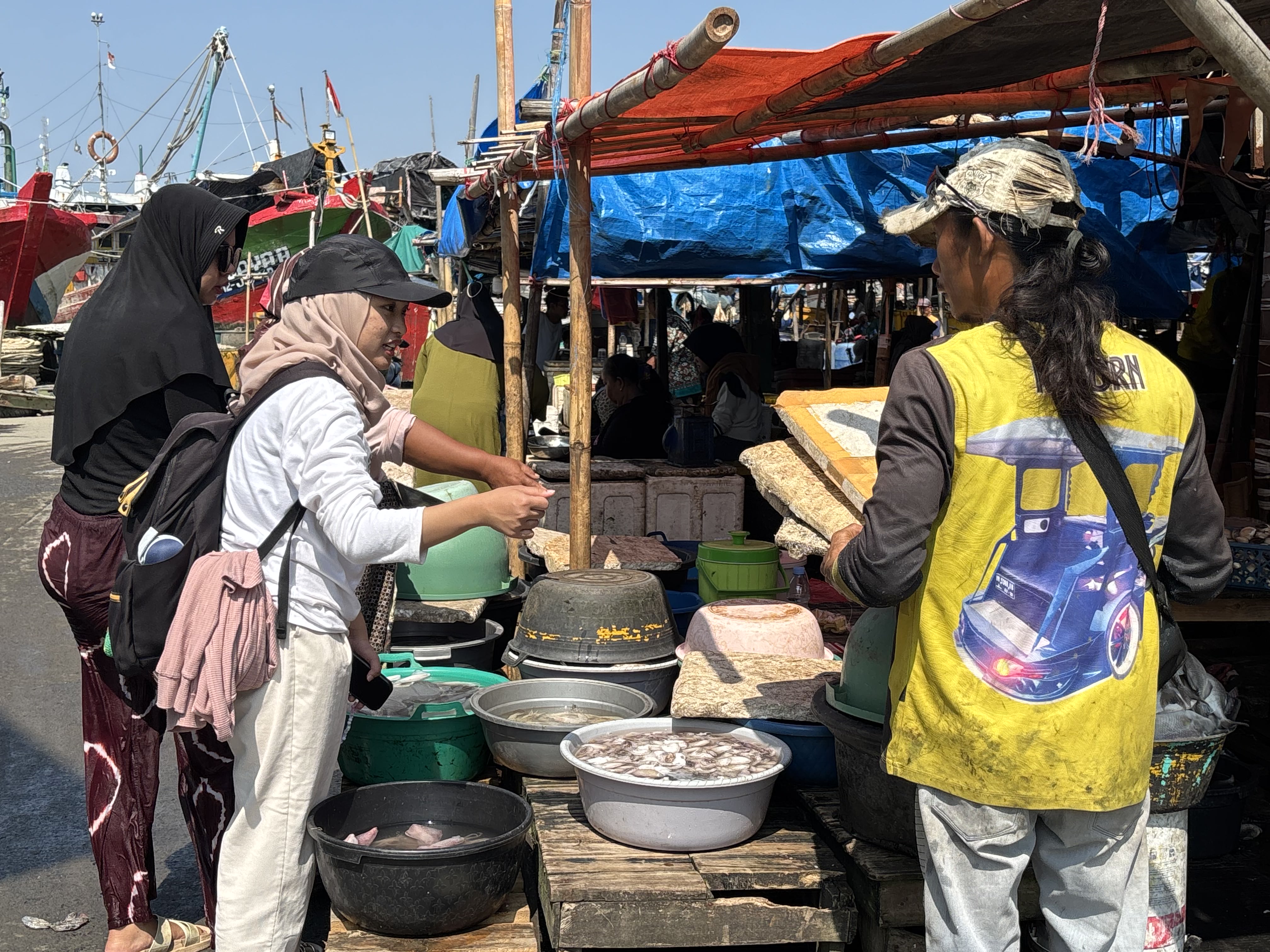 fish trader at the port